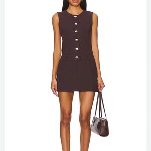 NEW Amanda Uprichard Tori Dress in Cocoa